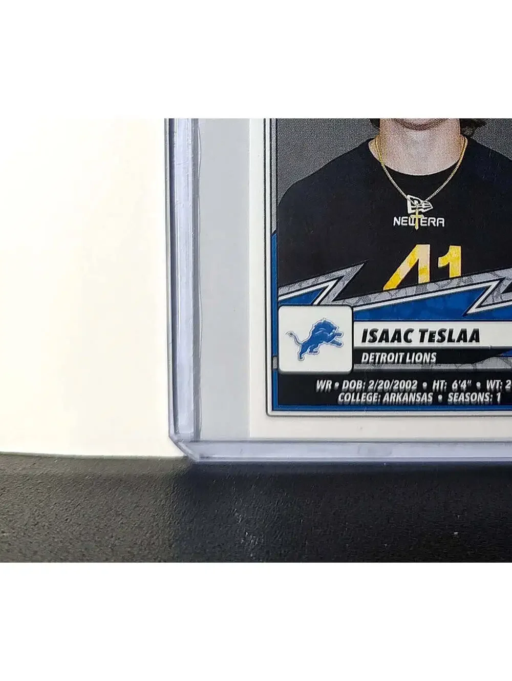 Isaac TeSlaa Rookie 2025 Panini NFL #384 Sticker Detroit Lions